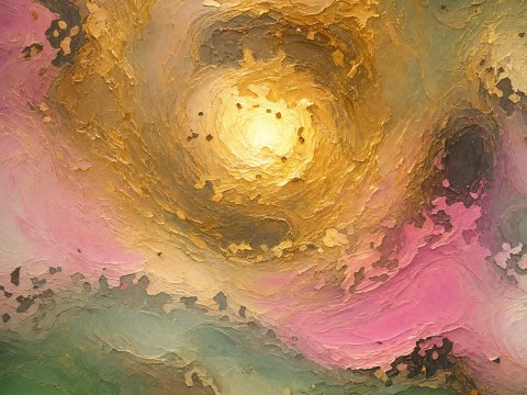 Utopische Pfade im Dämmerlicht – Leinwandbild