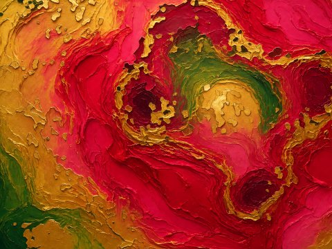 Pulsierende Abgründe im Sternennebel – Leinwandbild