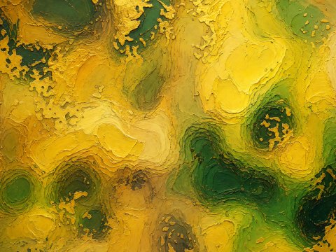 Verwirbelungen im Gelb – Leinwandbild