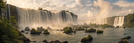 Gewaltiges Grünes Wasser – Leinwandbild