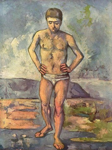 Junge mit verschränkten Händen – Paul Cézanne – Leinwandbild
