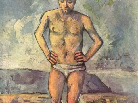 Junge mit verschränkten Händen – Paul Cézanne – Leinwandbild