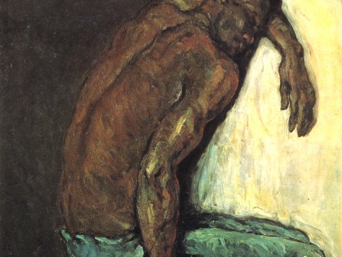 Müder Akt auf Stuhl – Paul Cézanne – Leinwandbild