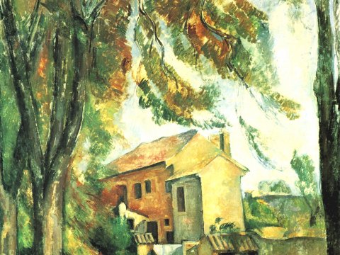 Haus im Grünen – Paul Cézanne – Leinwandbild