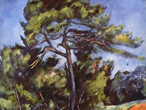 Mächtiger Baum im Wald – Paul Cézanne – Leinwandbild