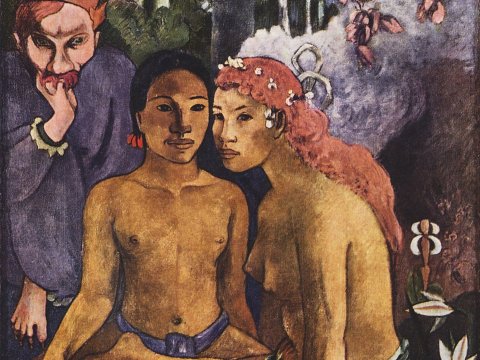 Zwei Akte im tropischen Garten – Paul Gauguin – Leinwandbild