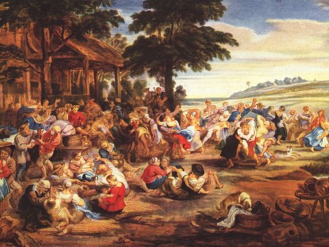 Bauernhochzeit – Peter Paul Rubens – Leinwandbild