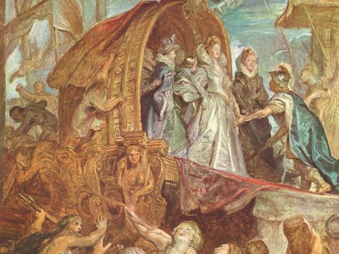 Landung der Maria de' Medici – Peter Paul Rubens – Leinwandbild