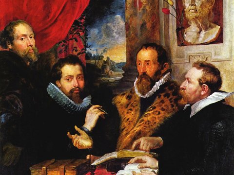 Die vier Philosophen – Peter Paul Rubens – Leinwandbild